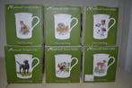 Koffietassen x 6, ,Mcneal British wildlife, fijn porselein, Nieuw, Ophalen of Verzenden, Overige stijlen, Kop(pen) en/of Schotel(s)
