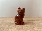 Kattenfiguur goudsteen, Enlèvement ou Envoi, Comme neuf, Animal