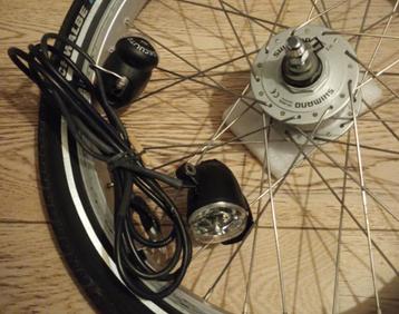 Shimano DH-3N20 dynamo + Busch & Müller koplampen beschikbaar voor biedingen