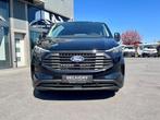 Ford Transit Custom 2.0D 150PK L2H1 320 Trend*Dubbele Cabin, Auto's, Ford, Monovolume, Zwart, Bedrijf, 111 kW