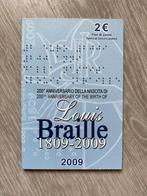 Italië - 2009 - coincard Louis Braille, Timbres & Monnaies, Monnaies | Europe | Monnaies euro, Enlèvement ou Envoi, Italie