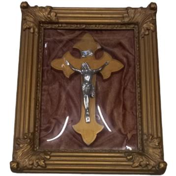 Christus achter gebogen glas. beschikbaar voor biedingen