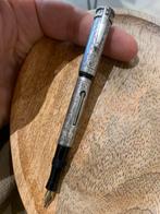 Antieke zilveren gouden pen, Verzamelen, Ophalen of Verzenden, Gebruikt, Vulpen