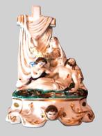 Kruisafname in porselein Andenne 25x18 cm, Antiek en Kunst, Antiek | Religieuze voorwerpen, Ophalen of Verzenden