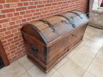 Antieke houten koffer, Huis en Inrichting, Woonaccessoires | Kisten, Gebruikt, Ophalen