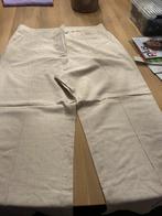 Gloednieuwe beige linnen wijde lange broek maat 52, Kleding | Dames, Beige, Maat 46/48 (XL) of groter, Nieuw, Ophalen of Verzenden