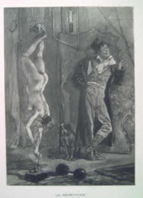 Félicien Rops - gravure 19de eeuw, Antiek en Kunst, Kunst | Schilderijen | Klassiek, Ophalen