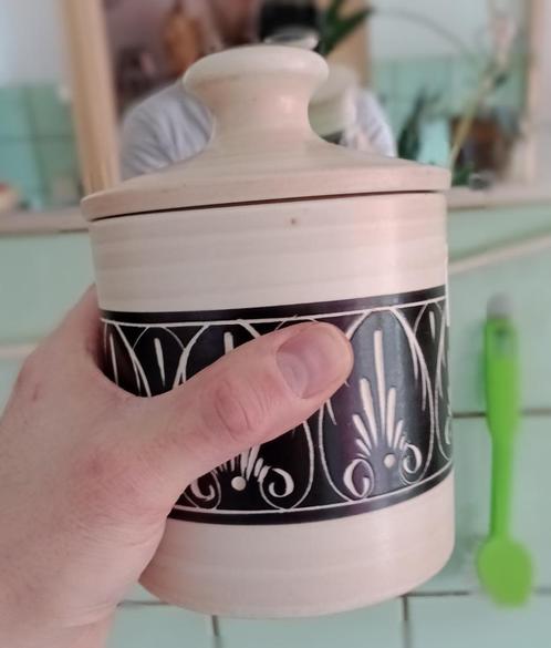 Oude snuisterijpot keramiek vintage retro, Antiek en Kunst, Antiek | Keramiek en Aardewerk, Ophalen of Verzenden