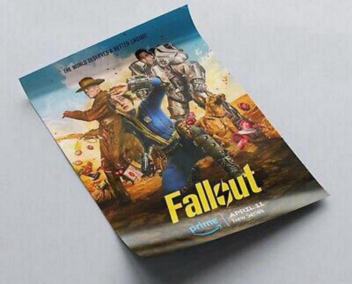 Nieuw Fallout poster - Prime video tv serie amazon 59x42cm, Verzamelen, Film en Tv, Nieuw, Film, Poster, Ophalen of Verzenden