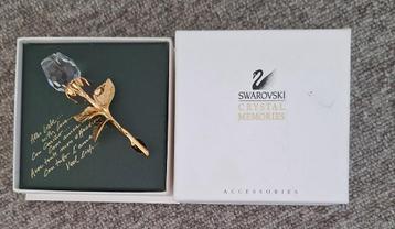 Swarovski broche roos  beschikbaar voor biedingen