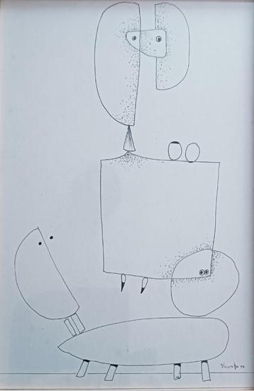 Andre Vereecken (1932-2017): Surrealistische compositie 2