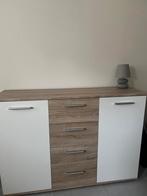 Opbergkast wit / beige houtkleur uit Leenbakker (120x85x35), Huis en Inrichting, Kasten | Dressoirs, Ophalen, 100 tot 150 cm, Zo goed als nieuw