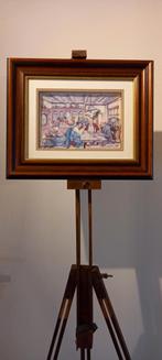 Kunstenaar ANTON PIECK 3D "cafe", Antiek en Kunst, Kunst | Schilderijen | Klassiek, Ophalen of Verzenden