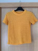 Oker shirt Bershka maat S (nr5239, Geel, Zo goed als nieuw, Korte mouw, Maat 36 (S)