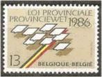 Belgie 1986 - Yvert/OBP 2231 - 150 jaar Provinciewetten (PF), Postzegels en Munten, Verzenden, Postfris, Postfris