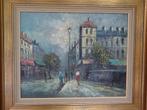 Peinture ancienne/Vue de la ville Paris/Burnett, Antiquités & Art, Enlèvement ou Envoi