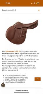 17 inch Renaissance springzadel, Dieren en Toebehoren, Paarden en Pony's | Zadels, Ophalen, Zo goed als nieuw, Springen