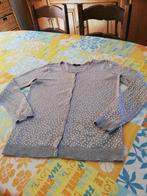 Gilet dame gris et blanc. Taille M., Kleding | Dames, Truien en Vesten, Ophalen of Verzenden, Zo goed als nieuw, Wit
