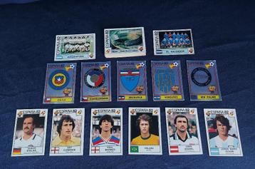 36 versch. Panini stickers voetbal 'WK Espana 82'  -nieuw- beschikbaar voor biedingen