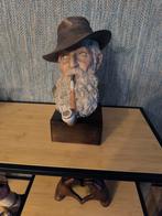 zeer mooie buste van man met pijp. gesigneerd, Enlèvement