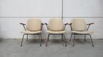 Mid century design stoelen van W.F. Gispen (1953) vr Kembo, Huis en Inrichting, Stoelen, Metaal, Vier, Gebruikt, Mid century