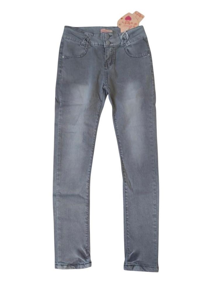 Meisjes skinny stretchy jeans grijs 146 - Nieuw, Kinderen en Baby's, Kinderkleding | Maat 146, Nieuw, Meisje, Broek, Ophalen of Verzenden