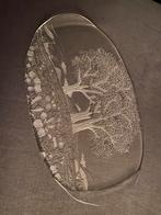 Vintage glazen dienblad (Walther glas), Antiek en Kunst, Ophalen of Verzenden