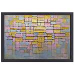 Tableau n 2 - Toile Piet Mondrian + cadre à pâtisserie 70x5, Envoi, Création originale, 50 à 75 cm, 50 à 75 cm