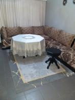 marokaanse zetels ,beige , 230m, 250m. 2 tafels inbegrepen, Huis en Inrichting, Ophalen of Verzenden