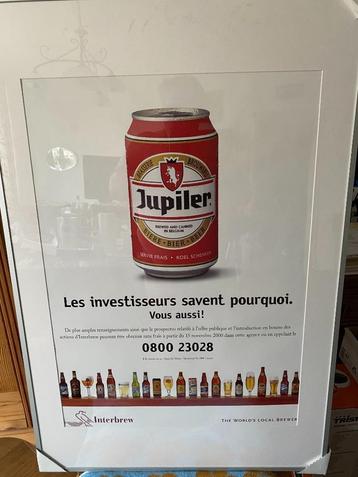 Affiche publicité JUPILER  (novembre 2000) - collector, Enlèvement, Neuf, Publicité