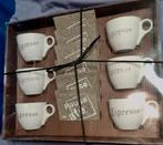 Service 6 tasses expresso avec sous tasse en grès, Ophalen of Verzenden