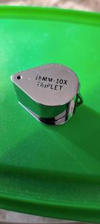 Loupe 18 mm. 10x en excellent état., Enlèvement
