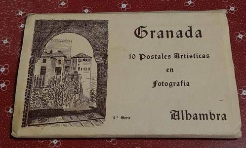 Carnet dépliant 10 cartes postales Alhambra Grenade Espagne, Collections, Cartes postales | Étranger, Non affranchie, Espagne