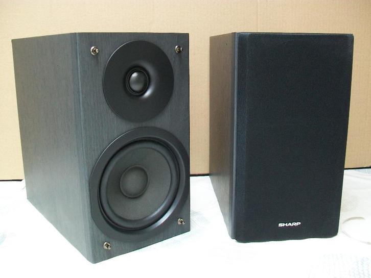 Sharp Bass Reflex Boxen Speakers - Luidspreker - Box - Hifi, TV, Hi-fi & Vidéo, Enceintes, Utilisé, Haut-parleurs Frontaux, Arrière ou Stéréo