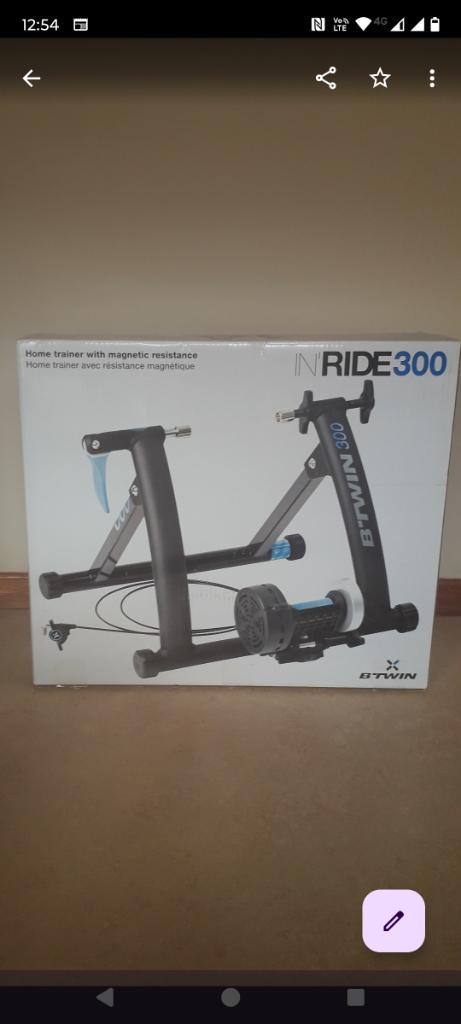 Te koop: fietstrainer inride 300, Sport en Fitness, Fitnessmaterialen, Zo goed als nieuw, Armen, Benen, Buik, Ophalen