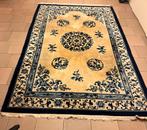 Tapis chinois bleu et beige, Ophalen of Verzenden