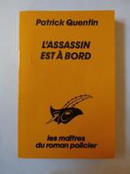 L'assassin est à bord de Patrick Quentin - coll le masque, Utilisé, Envoi