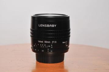 Lensbaby 56mm f1.8 voor Nikon  beschikbaar voor biedingen