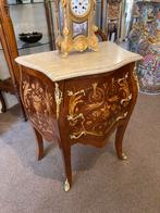 Marqueterie commode met marmer blad, Antiek en Kunst, Ophalen