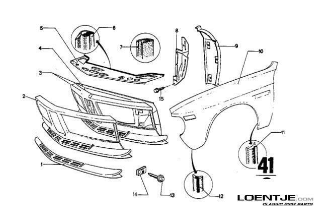 Motorkaprubber BMW 2.5 / 2.8 / 3.0 e9 cs csi, Auto-onderdelen, Klein materiaal, BMW, Nieuw, Ophalen of Verzenden