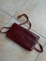 Creation Gabrielle bordeaux rood leren clutch/tas, Handtassen en Accessoires, Zo goed als nieuw, Avondtasje, Verzenden, Rood