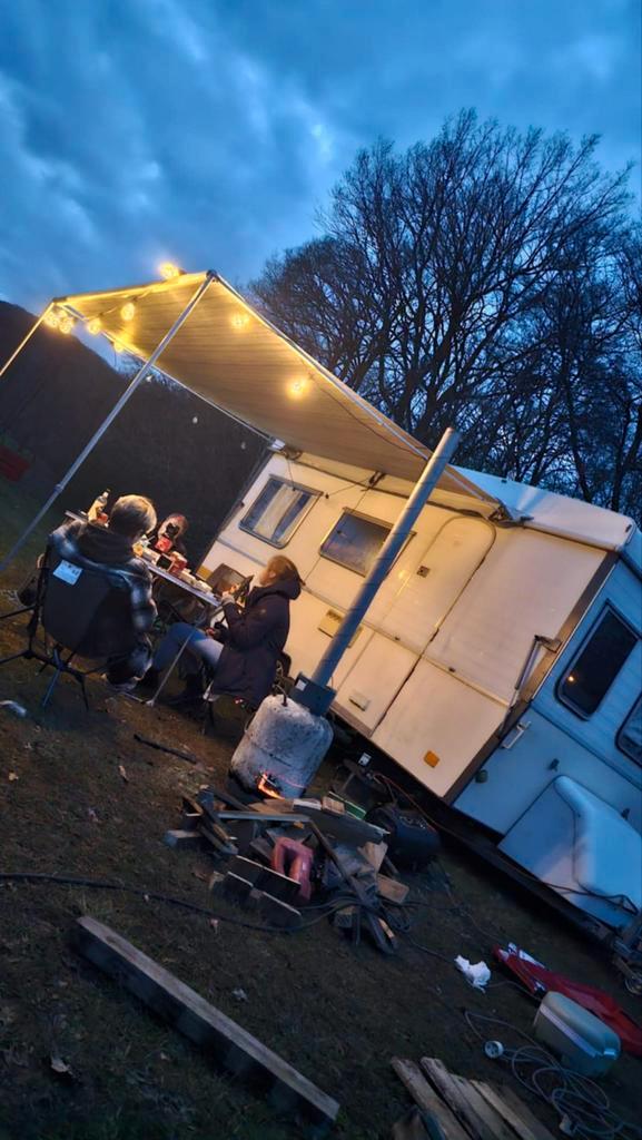 Esterel plooi caravan, Caravans en Kamperen, Tenten, tot en met 3, Gebruikt, Ophalen