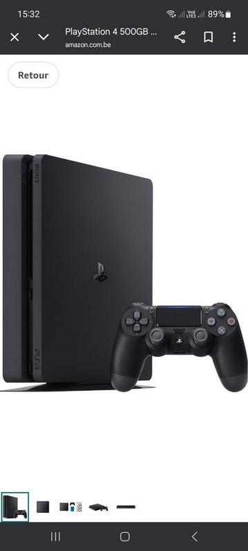 PS4 500 GIGA+ 2 JEUX+ BLOC CHARGEUR +1 MANETTE, Enlèvement, Comme neuf, Avec 1 manette, Avec jeux