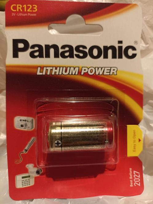 Panasonic CR123A Pile au lithium  3V, TV, Hi-fi & Vidéo, Photo | Accumulateurs & Batteries, Comme neuf, Enlèvement ou Envoi