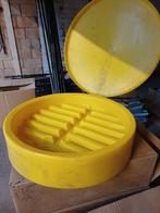 Gietbak op olievat, Ophalen