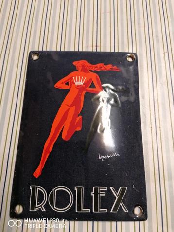 Rolex-geëmailleerde plaat beschikbaar voor biedingen