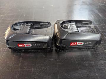 Lot de 2 Batteries Bosch 18Volt 1,5Ah POWER FOR ALL beschikbaar voor biedingen