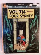 Tintin T.22 Vol 714 pour Sydney - Réédition (1969) - Mauvais, Boeken, Gelezen, Ophalen of Verzenden, Eén stripboek