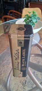 Blikken doos voor whisky Johnnie Walker Black Label, Verzamelen, Blikken, Ophalen of Verzenden, Gebruikt