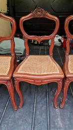 Antieke notelaar stoelen, Ophalen of Verzenden